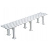 03055 Sitzbank STUTTGART Länge 200 cm Farbe weiss