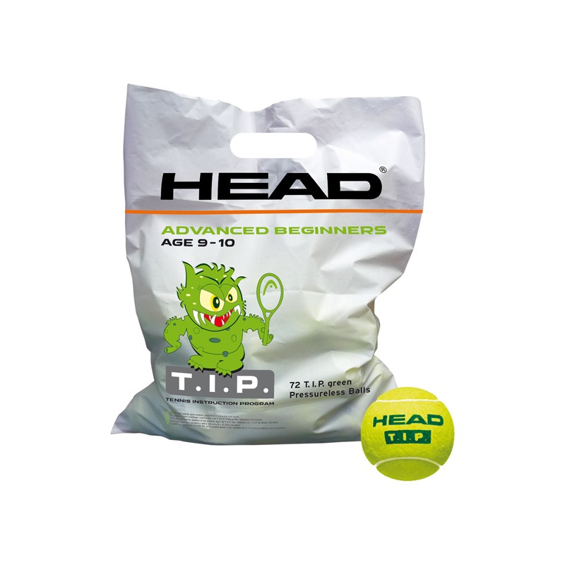 51270 Tennisbälle HEAD T.I.P. Stage 1 Beutel  72 Bälle